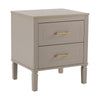 Dusk Sienna Taupe & Gold Effect 2 Drawer Bedside Table RRP £699