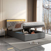 4FT6 OTTOMAN STORAGE BED FRAME WITH USB PORT & LED LIGHT & BLUETOOTH SPEAKER