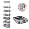 6 Tier Larder Kitchen Food Pantry Pull Out Cupboard 1850-2200mm Adjustabl Height