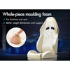 Gaming Office Chair 12 RGB LED Massage Computer Seat Footrest Blue