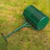 76.6L Green Compost Spreader, 24" Garden Spreader w/ Height Adjustable Handle