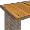 Garden Table with Top Outdoor Dining Table Coffee Table Poly Rattan