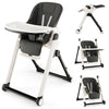 Baby Foldable High Chair Portable Feeding Sleep Playing Chair with wheels