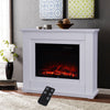 30" Electric LED Flame Fireplace Inset Fire Surround Suite with Mantelpiece Deco