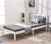 SINGLE BED PINE FRAME 3ft WHITE SOLID PINE WOOD CLASSIC STYLE BEDROOM FURNITURE