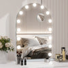 Hollywood Large Makeup Mirror Vanity Light Mirror Dimmable LED Bulbs Arch-shaped
