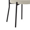 Dusk Mia Sand Matte Velvet & Black Set of 2 Dining Chairs RRP £159