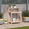 Iiaky Potting Table with Shelves 82.5x50x109.5 Solid Wood ,Wooden Garden T5Z2