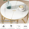 Tribesigns Modern Round End Table, Faux Marble Sofa Side Table, Coffee Table