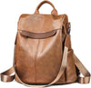 Ladies Backpack Anti-theft PU Leather Shoulder Bag High Capacity Travel Backpack