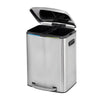 2 x 20L Metal Step Bin, with Plastic Inner Buckets,Double Rubbish Bin