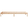 Long Bed Frame without 80x220 Solid Wood Pine G5U4