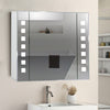 LED Bathroom Mirror Cabinet with Shaver Socket Demister Touch Light Bluetooth