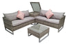 Signature Weave Lucy Light Grey Outdoor Garden Corner Sofa Seat Set RRP £899