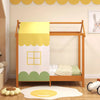 Kids Single House Bed Playhouse Low Platform Bed Solid Wood House Bed Frame