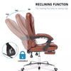 Executive Office Chair Swivel Recliner Computer Desk Gaming Chair with Footrest