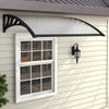 Patio Door Awning Outdoor Front Porch Rain Cover Shelter Canopy Window Sun Shade