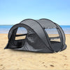 3-4 Man Waterproof Pop up Camping Tent Hiking Outdoor Tent 2 window 2 door floor
