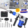 Electric Rotary Hammer Drill 2500W Demolition SDS Plus Bit Sets Chisel Breaker