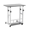 Over Bed Chair Table with Castor Movable Height Adjustable Laptop Computer Stand