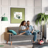Modern 2 Seater Velvet Sofa Modern Couch Love Seat Settee for Living Room Grey