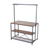 Kitchen Island Baker Rack Bar Table 3 Tier Microwave Stand Oven Storage Shelf