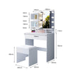 Dressing Table with LED Lights Mirror Vanity Set Makeup Storage Drawer Desk Hot