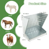 Goat Sheep Horse Heavy-Duty Wall-Mounted Hay Rack 2-in-1 Hay & Grain Feeder