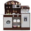 Wooden Kitchen Playset Kids Kitchen Set Toy Kitchen Set-Coffee