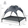 Exlarge Elevated Dog Bed Portable Pet Cot Tent w/ Removeable Canopy Waterproof
