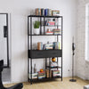 Heavy Duty Tall Wooden Freestanding Bookcase Storage Unit Deep Shelf with Drawer
