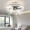 LED Ceiling Fan Light Dimmable Living Room Chandelier Lamp With Remote Control