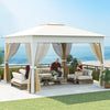 Easy Setup Sunshade Shelter Screen Instant Outdoor Gazebo Beige
