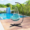 Large Garden Hammock Chair Stand Only Heavy Duty Metal C-Stand Indoor or Outdoor