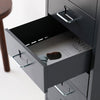 Metal 5 Drawers Filing Pedestal Cabinet Mobile Under Desk Office Chest of Drawer