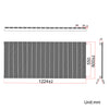 Black Radiator Vertical Horizontal Flat Panel Central Heating Rads 1800 1600 600