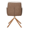 360° Swivel Corduroy Armchair Padded Bedroom Office Desk Chair PU Leather Finish