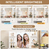Large 100cm Dressing Table With Hollywood LED Mirror 6 Drawer Vanity Makeup Desk