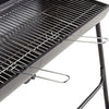 Large Oil Drum Charcoal BBQ Grill Barbecue Smoker Rack Portable Wheels Stand