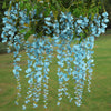 12x Artificial Fake Hanging Wisteria Silk Flowers Vine Plant Home Garden Decor