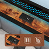 Levede King Bed Frame Metal Mattress Platform LED Lights Storage Headboard USB