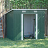7 x 4ft Outdoor Garden Storage Shed for Backyard Patio Green
