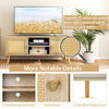 TV Stand for TVs up to 55" Rattan Media Console Table