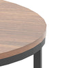 Nesting Coffee Tables Set of 2, Round Stacking Sofa Side Tables for Living Room