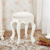 Dressing Table Stool 44x30x30 Vanity Chair Makeup Seat Baroque Piano Chair White