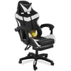 Massage Gaming Chair Leather Racing Office Executive Recliner with Leg Rest Home