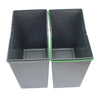 Pullout Soft Close Sliding Recycling Double Kitchen 90L Waste Bin FREE Crusher