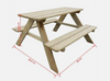 Childrens Picnic Table Garden Patio Outdoor Kids Wooden Activity Play Bench Seat