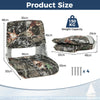 Outdoor Low Back Padded Boat Seat Folding Fishing Captain Boat Seat with Cushion
