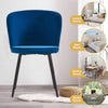 Dining Chairs Set of 2/4 Velvet Kitchen Chairs with Metal Legs